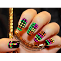 Miniatyrbillede 3 af 4: Metaldekorationer/nitter neon 3mm rhinestone hjul Multicolor