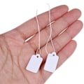 Miniatyrbild 2 av 6: 100-Pack Pappersetiketter / Prislappar med Snöre - Perfekta för Alla Dina Behov White 2,4 x 1,4 cm