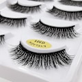 Miniatyrbillede 3 af 5: 5 par falske øjenvipper - 3D faux mink - G501 Black
