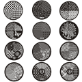 Miniatyrbillede 1 af 11: Nail Art Stempling, Stempling plade NR 25
