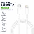 USB-C til Lightning-kabel 1 m Hvit – kompatibel med Apple iPhone og iPad