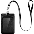 Miniatyrbillede 1 af 5: Elegant kortholder til ID & navneskilt Black