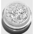 Pikkukuva 1 / 2: Kynsien glitter - Hexagon - White ice - 8ml - Glitter White