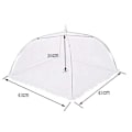 Miniatyrbilde 8 av 8: Pop-Up Matparaply av Mesh – Stilfullt Skydd for Dine Måltider White