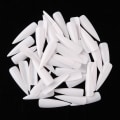 Miniatyrbilde 1 av 6: 500 spikertips stilett ekstra lange tips løse negler neglespisser White