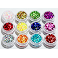 Miniatyrbillede 1 af 2: 12 dåser hexagon glitter Multicolor
