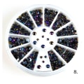 Pikkukuva 9 / 11: Rhinestone pyörä MultiColor 2. Rhinestone silver 4 storlekar