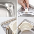 Miniatyrbillede 3 af 5: Si til stop for tilstoppede afløb - 2-pak sil til vask / skylleboks Grey