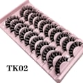 Miniatyrbild 3 av 4: 10-par Lösögonfransar - Set natural look volume lash - Black TK02