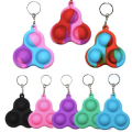 Miniatyrbilde 4 av 6: Enkel fordypning, MINI Pop it Fidget Finger Toy / Leksak-CE Black 3-Bubblor - Svart