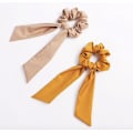 Miniatyrbilde 8 av 9: Hårbånd, hår Scrunchies med skjerf, hårbånd, hårbånd Light grey