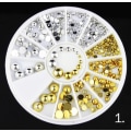Miniatyrbillede 2 af 11: Rhinestone hjul MultiColor 12. Rhinestone hjul 2mm