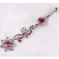 Miniatyrbilde 2 av 3: Navlepiercing sommerblomster Multicolor