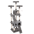 Miniatyrbillede 1 af 4: Kattetræ - 170cm - Kradsestolper - Kradsemøbler Dark grey