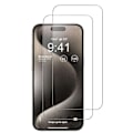 Miniatyrbillede 6 af 6: 3 stk Hærdet glas iPhone 15 pro max / 15 plus - Skærmbeskyttelse Transparent