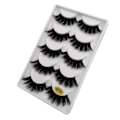 Miniatyrbillede 4 af 5: 5 par falske øjenvipper - 3D faux mink - G703 Black