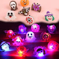 Miniatyrbillede 1 af 4: Halloween - lysende ringe - lysende ring - 10-pak - Cosplay MultiColor 10-pack