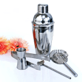 Miniatyrbilde 1 av 2: 5-delt cocktailsett, barsett, shaker 350ml - Rustfritt stål Silver