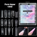 Miniatyrbild 1 av 8: 120st nagelform för polygel - Akrylnaglar - Nageltippar Transparent Nr - 1