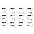 Miniatyrbillede 2 af 4: Øjenbrynsstencils - 24-pak - Øjenbrynsstencils White