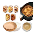 Miniatyrbillede 1 af 6: 50 stk Air Fryer Liners Engangspapir Pergament Forme Brown
