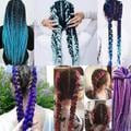 Miniatyrbild 5 av 7: Jumbo braids, Ombre braids , Rasta flätor  - 30 färger DarkPurple Enfärgad - #A35