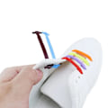Miniatyrbillede 1 af 7: Slipsfri elastiske snørebånd i silikone - One size - White