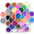 Pikkukuva 1 / 5: 45 purkkia glitteriä kynsien koristeluun Multicolor