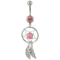 Miniatyrbillede 5 af 7: Piercing drømmefanger Pink