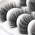 Miniatyrbillede 2 af 5: 5 par falske øjenvipper - 6D faux mink - G206 Black