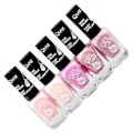 Miniatyrbilde 2 av 2: 5 stk neglelakk, neglelakk - Pastell - Bomull Multicolor