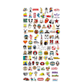 Pikkukuva 2 / 2: 100 kpl muotigraffititarrat vedenpitävät kannettavan tietokoneen matkatavaraluistimet Multicolor