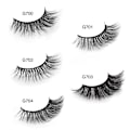 Miniatyrbillede 1 af 6: 5 par falske øjenvipper - 3D faux mink - Sort Black 3D faux mink - G704