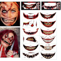 Pikkukuva 1 / 3: 12kpl Halloween - Haavatatuointi - Suutatuoinnit - Tatuointi Multicolor