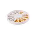 Miniatyrbilde 3 av 5: Rhinestone 2mm Sølv / Gull Multicolor