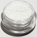 1st Finkornigt glitter Vit ice