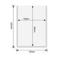 Miniatyrbild 5 av 7: Toploader Korthållare - Topload Card Sleeves - 25-pack Transparent