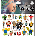 Miniatyrbilde 4 av 6: Roblox Tatoveringer - 4 ark - Barnetatoveringer Multicolor