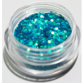 Miniatyrbilde 1 av 2: 1. Hexagon glitter Turkis