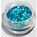 Miniatyrbillede 1 af 2: 1. Hexagon glitter Turkis