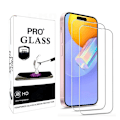 Miniatyrbillede 1 af 9: 2 stk Hærdet glas iPhone 16/16 Pro/16 Pro Max - Skærmbeskyttelse Transparent iPhone 16