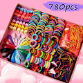 Pikkukuva 2 / 5: All-in-one-sarja: 780 kappaletta hiussolmioita, hiusklipsiä Multicolor