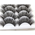 Miniatyrbillede 4 af 6: 5 par falske øjenvipper - 6D faux mink - G211 Black