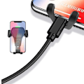 Miniatyrbilde 3 av 5: Mobiltelefonholder til bilen - Gravity bilholder luftinntak - Black