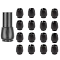 Miniatyrbillede 1 af 4: 16-Pack Møbelfødder / Silikone Stolefødder - Gulvbeskytter Black one size