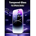 Pikkukuva 3 / 9: 2 kpl Karkaistu lasi iPhone 16/16 Pro/16 Pro Max - Näytön suojaus Transparent iPhone 16 Pro