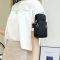 Miniatyrbillede 8 af 9: Skuldertaske til mobil - Pung, Pung, Clutch - Sort Black