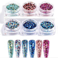 Pikkukuva 4 / 4: 6 kpl kynsi glitter glitteriä, kynsikoristeita Multicolor