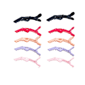 Miniatyrbillede 2 af 11: 6 hårspænder Crocodile Clip frisørclips Apricot