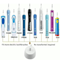 Miniatyrbild 4 av 4: Laddare med Tandborsthållare komplatibel med Oral B Eltandborstar Vit